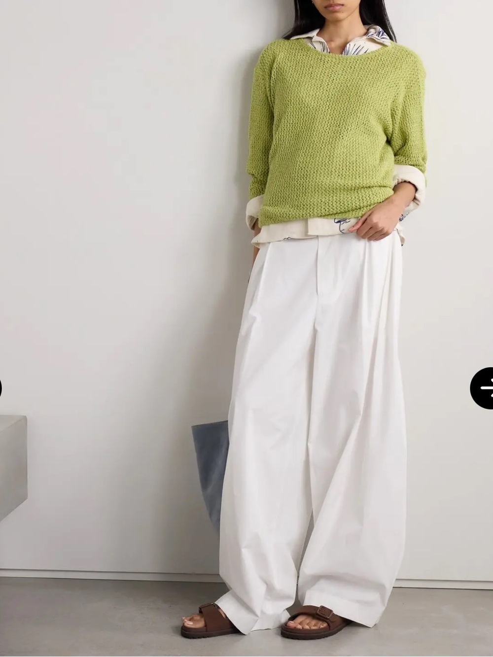 slouchy selerino open knit mulberry silk boho chic beachy relaxed pullover
